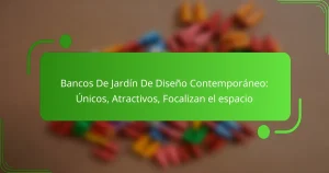Bancos De Jardín De Diseño Contemporáneo: Únicos, Atractivos, Focalizan el espacio