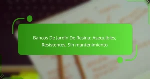 Bancos De Jardín De Resina: Asequibles, Resistentes, Sin mantenimiento