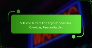 Sillas De Terraza Con Cojines: Cómodas, Coloridas, Personalizables